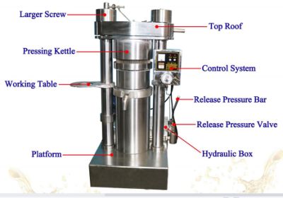آلة ضغط زيت السمسم الهيدروليكية موفرة للطاقة